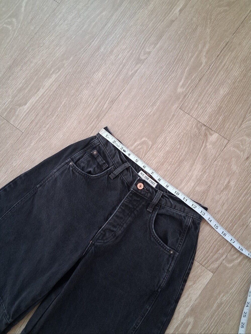 Free People We The Free Lucky You Mid Rise Barrel Soundwave - Picture 10 of 16